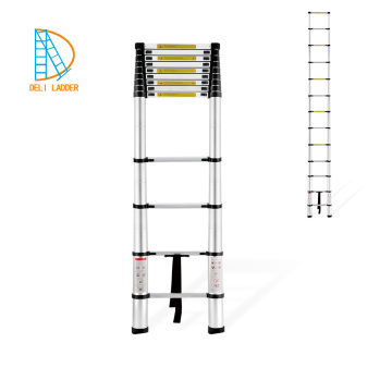 Escalera telescópica de aluminio de la escalera de los 3.2m, escalera del metal, escalera de paso plegable de bambú